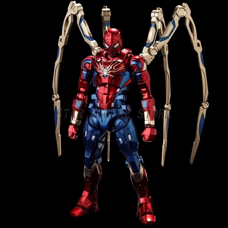 Sv Action Sentinel Iron Spider Deadpool Action Figure Fighting Armor Iron Man Spiderman Peter Parker Figurine Model Toys Gifts