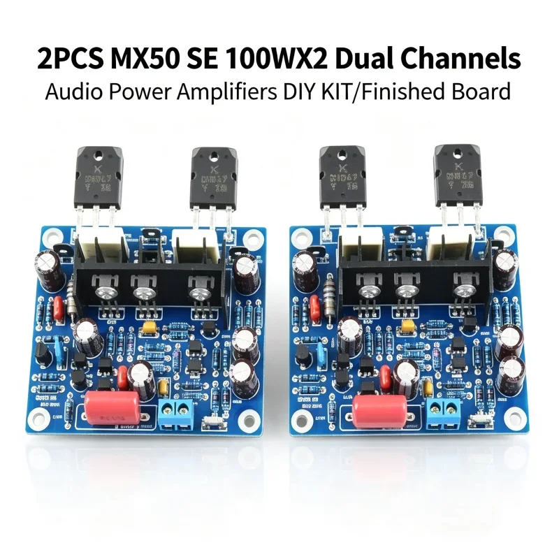 MX50 SE Dual Channel Audio Power Amplifier Board With CFP Output Stage, Differential Input And DC ±15V To ±45V Supply For DIY