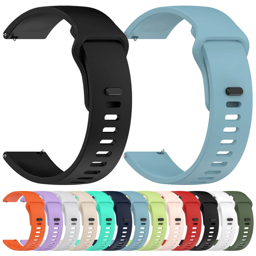 22mm Quick Release Band For Fossil GEN 6 5 5E 44mm/GEN 5 LTE 45mm/Gen 5 Carlyle HR/Gen 4 Explorist HR Replacement Silicone Strap