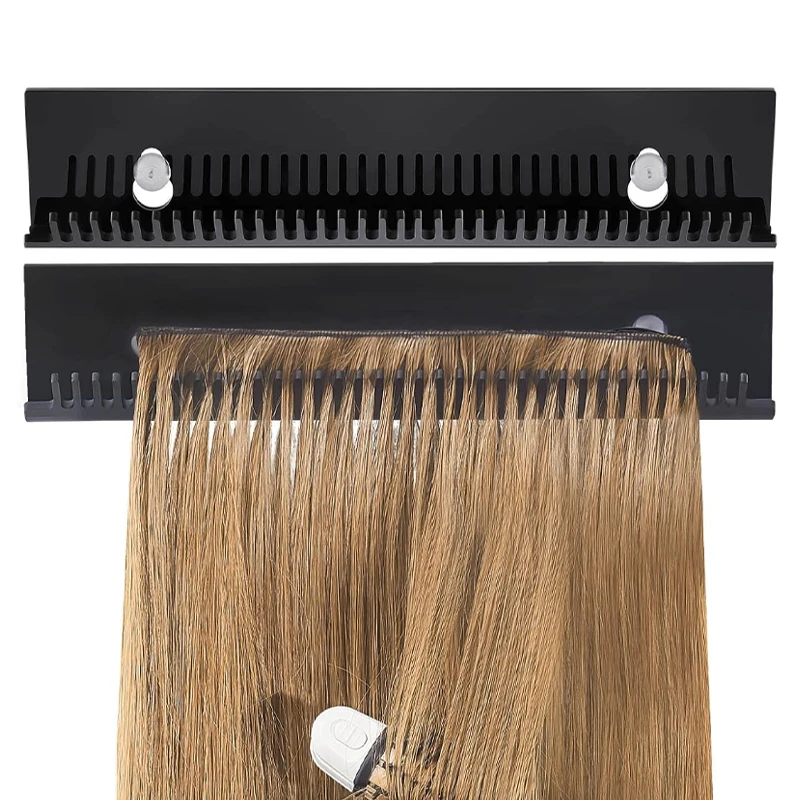 Supporto per estensione dei capelli In plastica fermo per Organizer per parrucche Clip professionale nel supporto per capelli per strumento di visualizzazione della trama di lavaggio e Styling