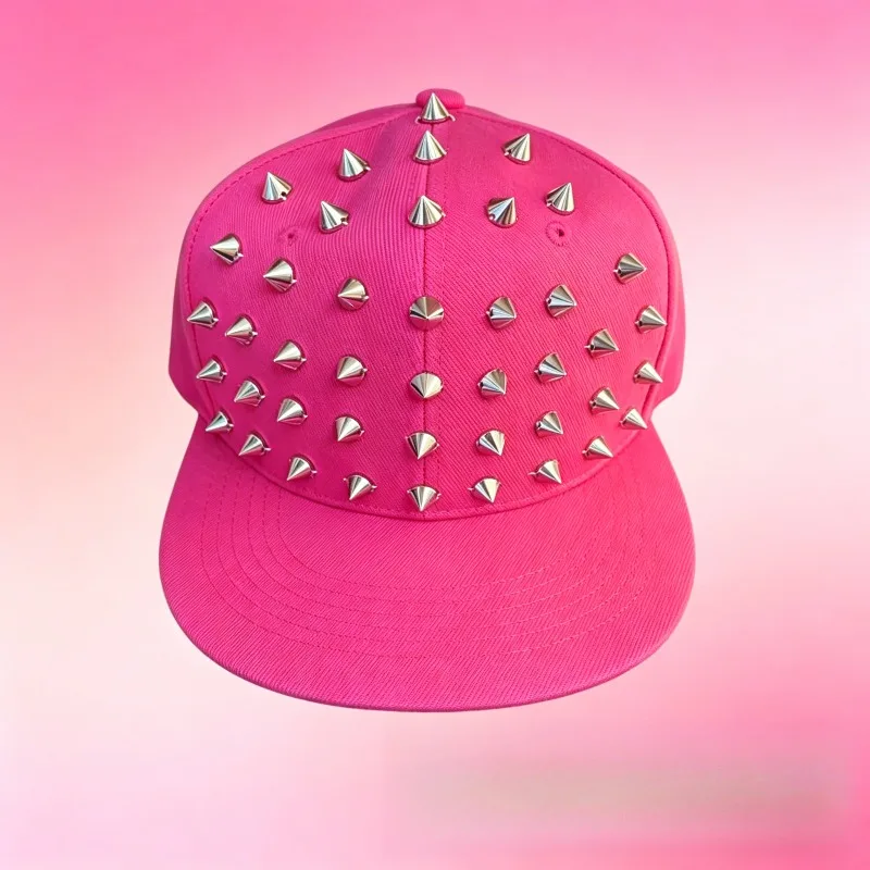 Streetstyle-Baseballkappe mit Nieten für Damen und Herren, Sonnenschutzhut, geeignet für Outdoor-Sportarten im Frühling und Sommer, verstellbar – Detail 11