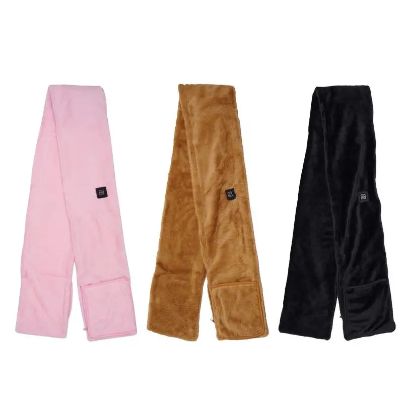 

Heated Scarf For Women Soft And Skin-Friendly Cold Weather Scarves Heated Scarf Electric Heated Scarf With Two Side Pockets For