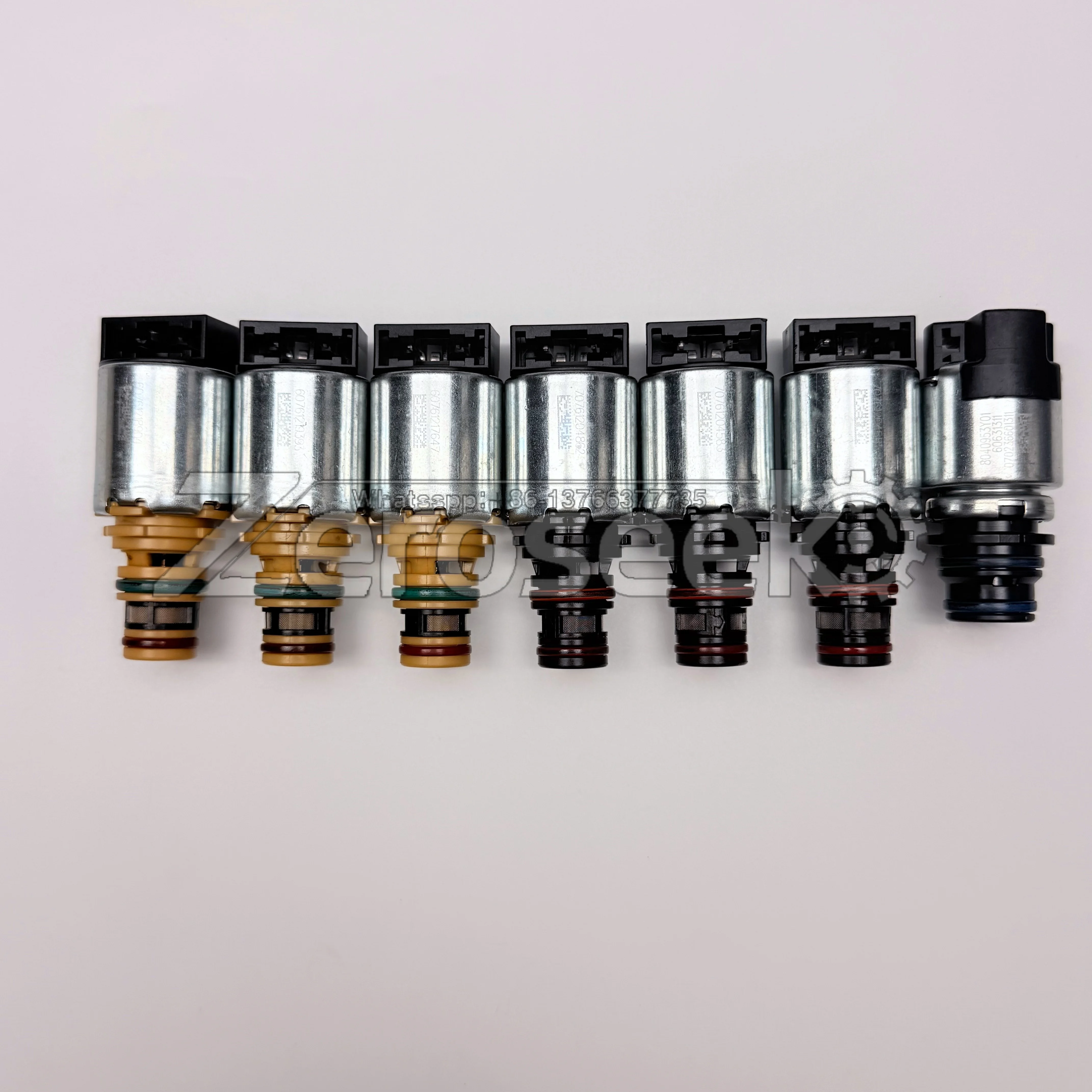 Original 6T40E 6T40 6T45 6T50 7-Piece Automatic Transmission Solenoid Valve Kit - Compatible with Buick and Chevrolet