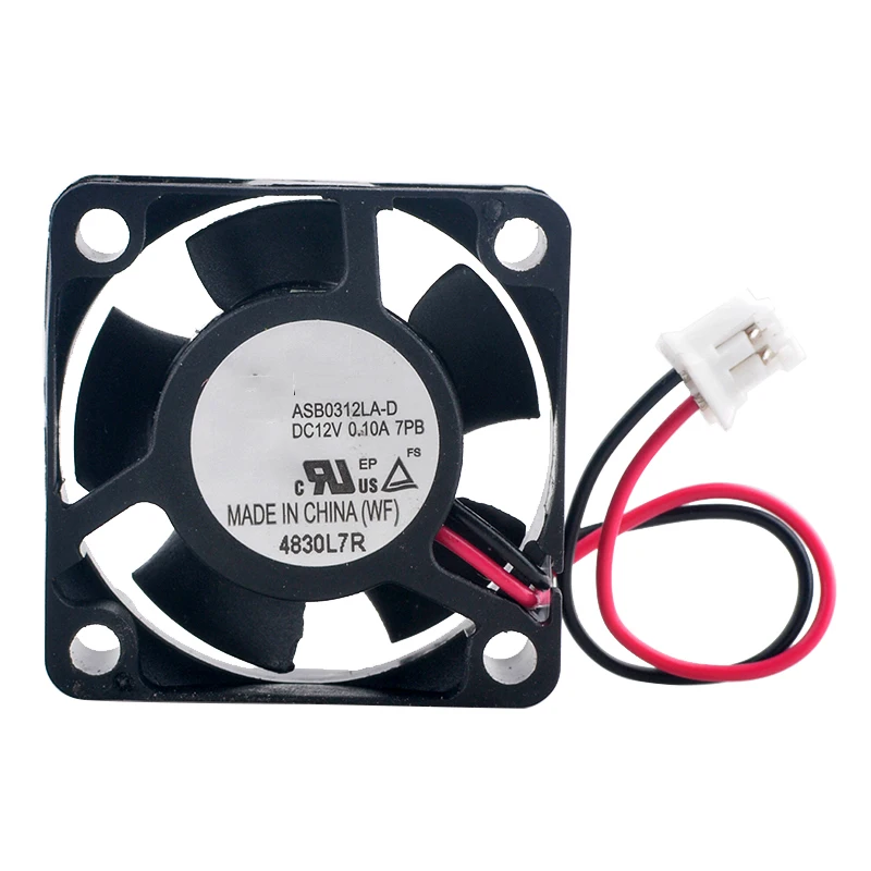ASB0312LA-D 3cm 30mm fan 30x30x10mm DC12V 0.10A 2-pin 8000rpm Micro axial flow fan cooling fan for player monitoring machine