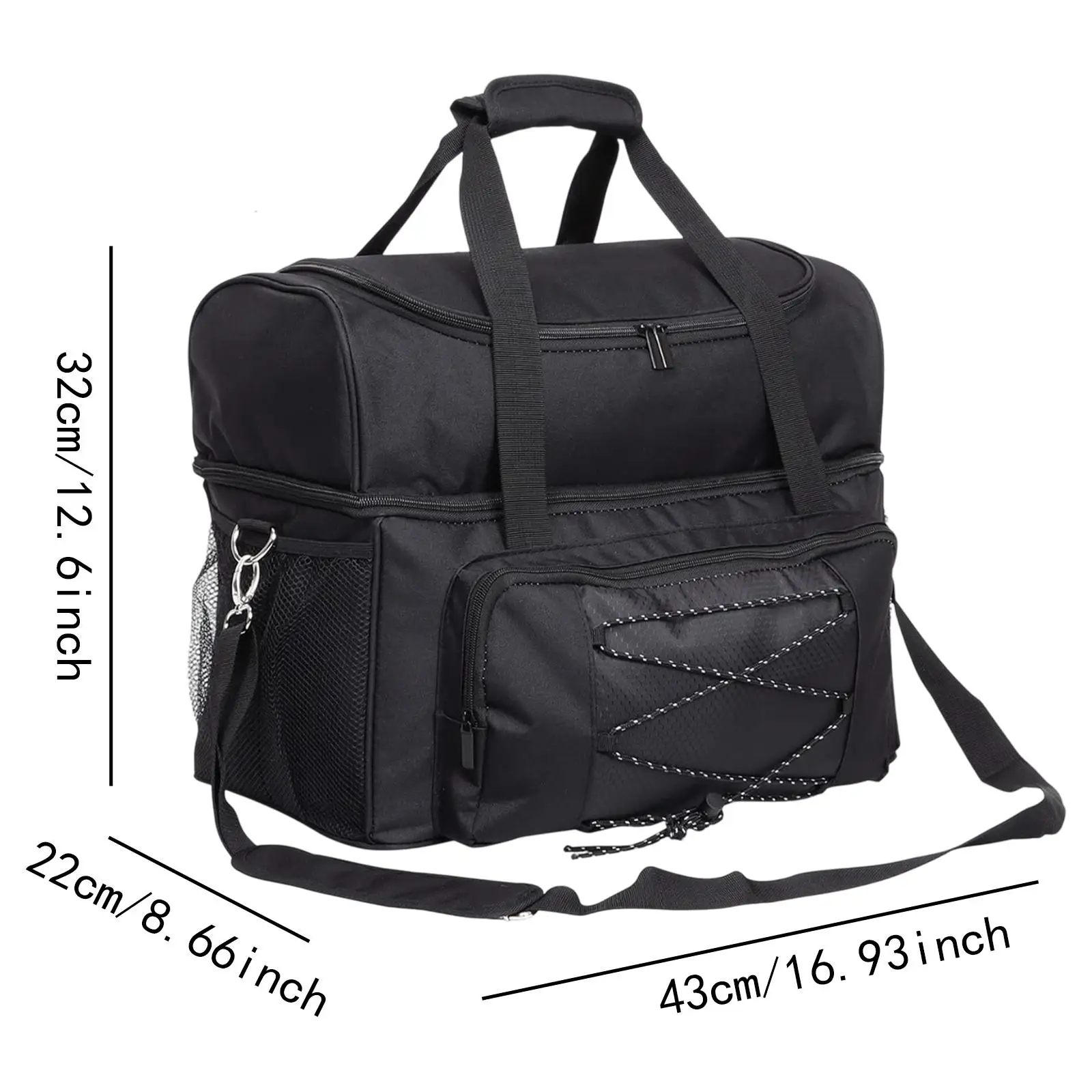 2 حقيبة بولينج منظم حمل البولينج مع حامل كرة مبطن للرياضات الخارجية