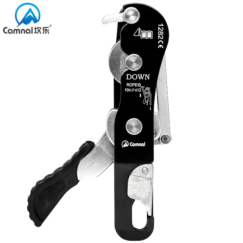 P393 Outdoor Rock Climbing Device, Slow descent, Life-Saving, Protective, Downhill Gear, Anti-Pop Stop, Manual descent Device