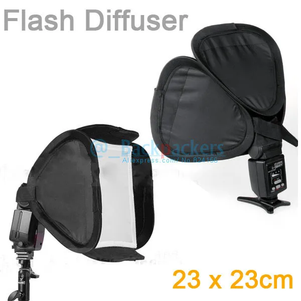 23 x 23cm Camera Flash Diffuser Softbox for yn565 yn560 yn568 yn468 yn460II 430ex 580ex sb900 Universal