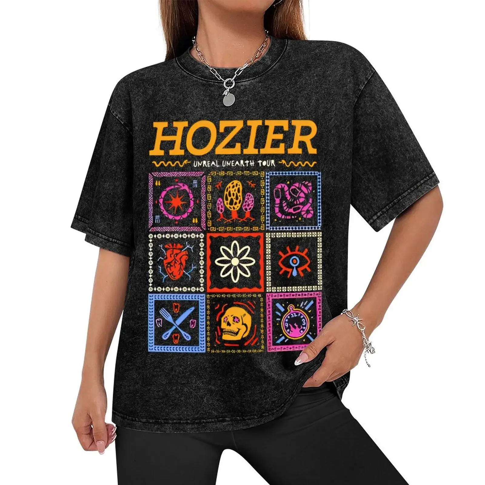 Hozier Unreal Unearth Tour Dante’s Inferno Concert T-Shirt summer top anime tshirt mens clothing