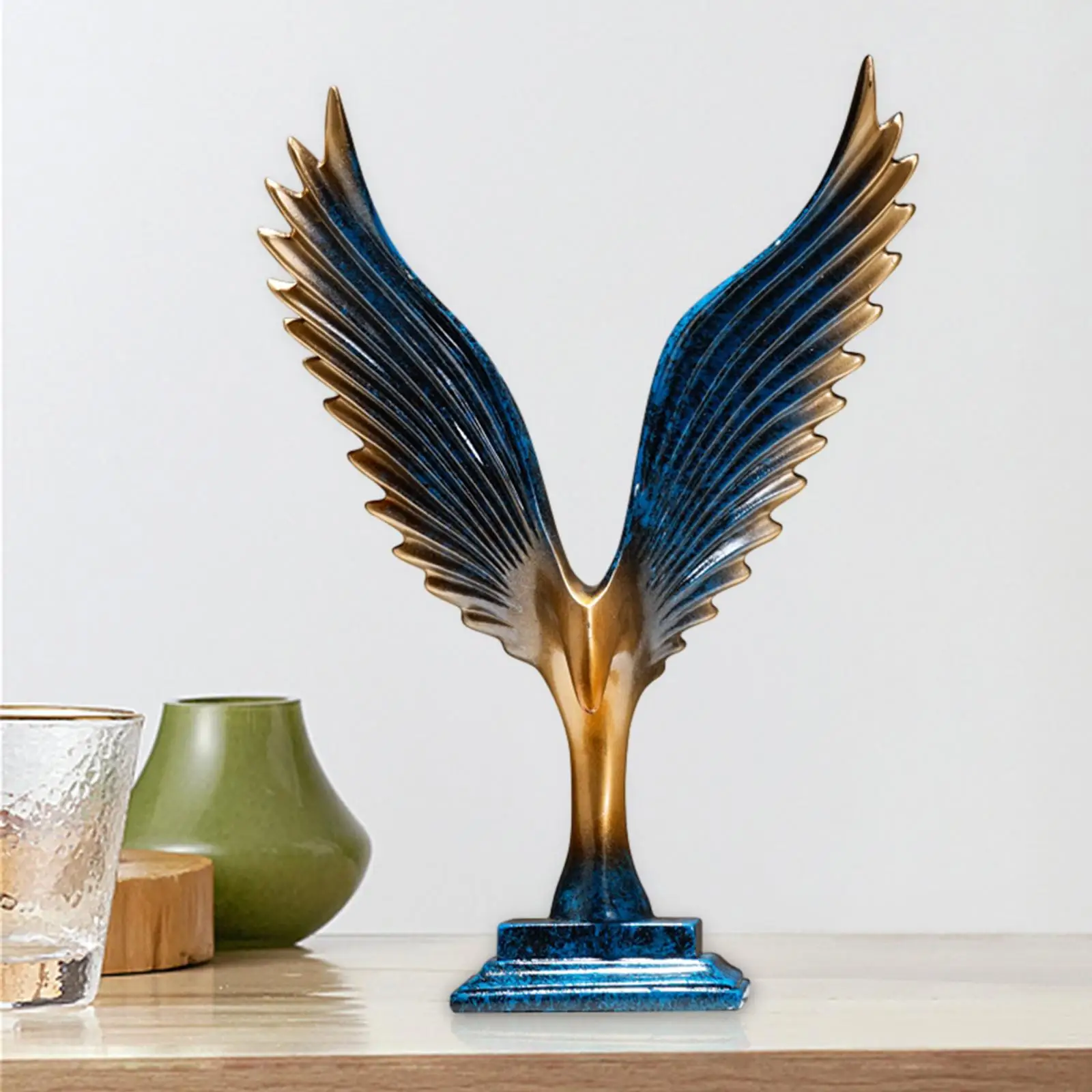 

Eagle Figurine Housewarming Gift Desk Ornament for Shelf Bookcase Decor