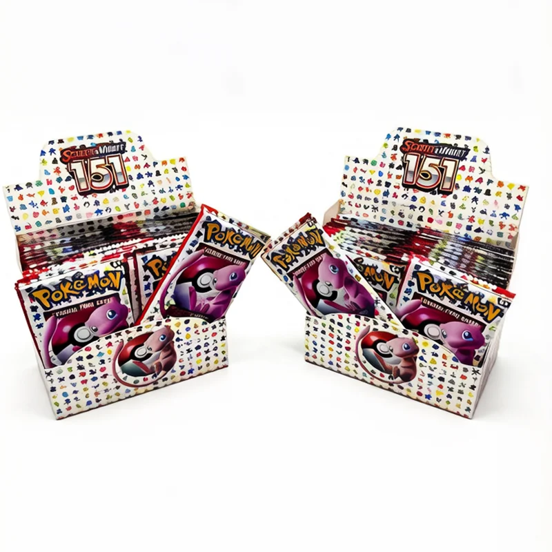 360Pcs English Version Pokemon TCG Scarlet & Violet 151 Booster Bundle Edition Trading Cards Anime Collection Card Toy Gift