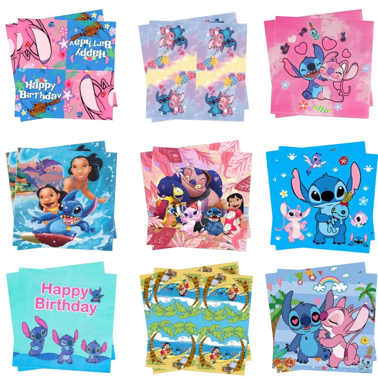 

Lilo Stitch Napkins Donut Party Decorations Disposable Stitch Towel Stitch Cake Napkins Baby Shower Stitch Party Favors Supplies
