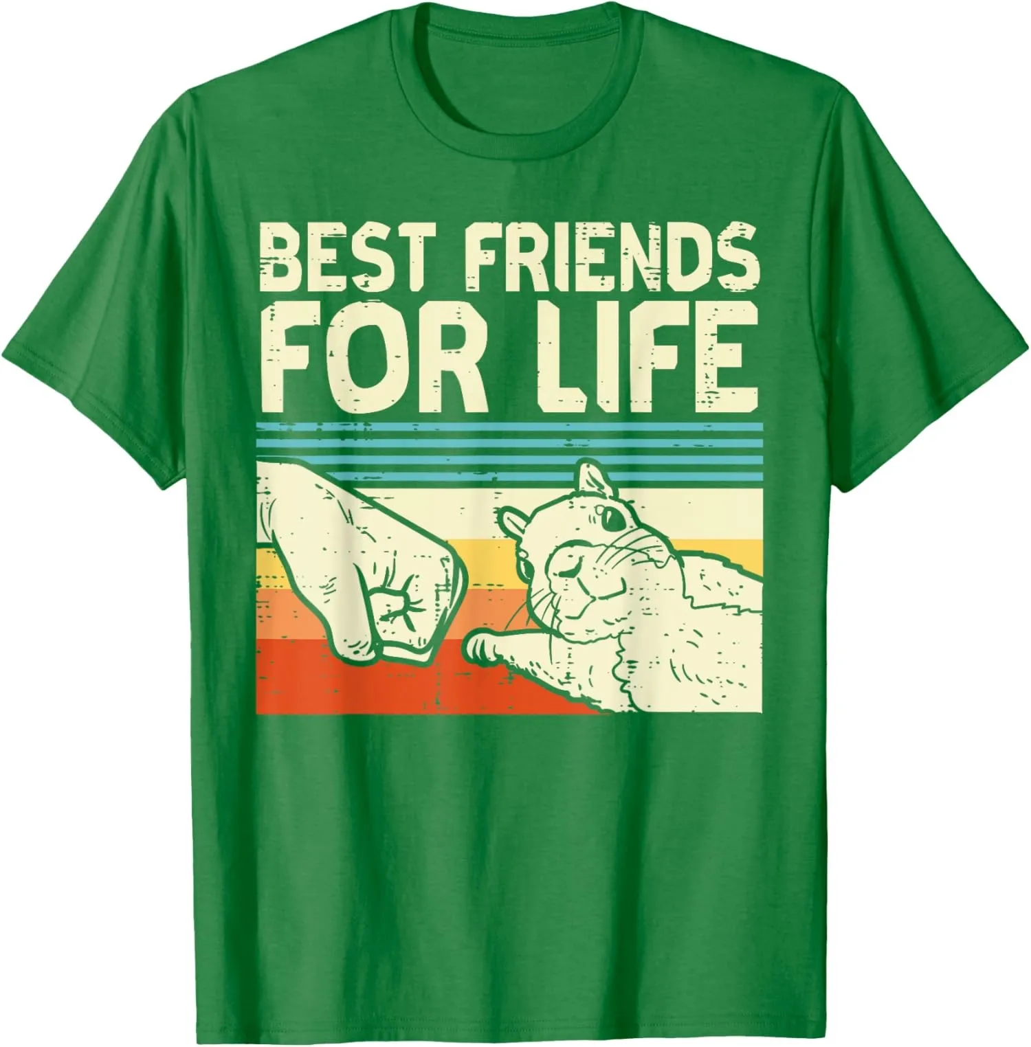 Best Friend For Life Squirrel Fist Bump Cute Retro Unisex T-Shirt