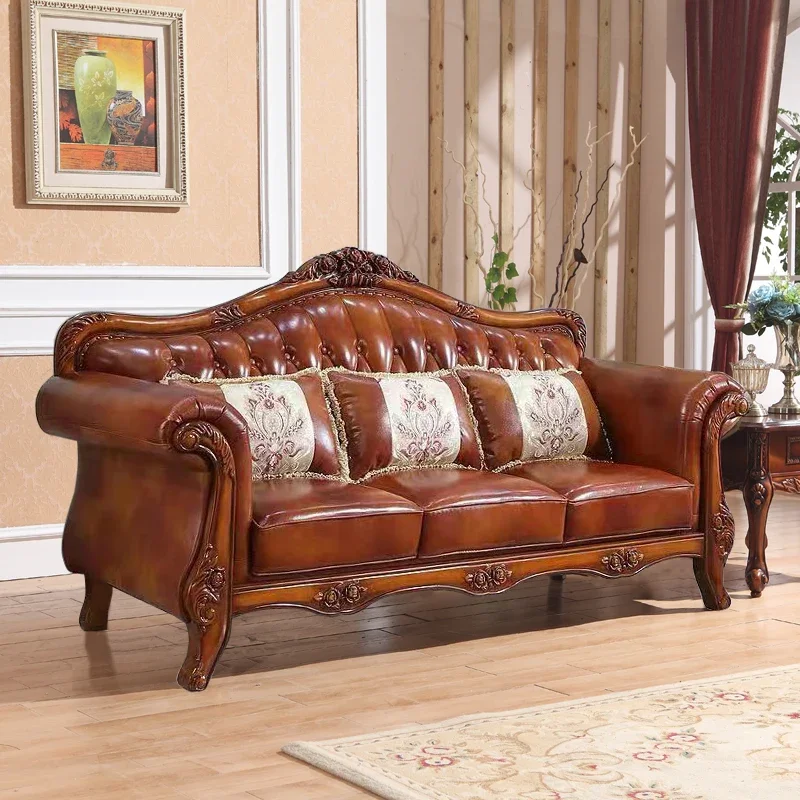 أريكة جلدية عالية الظهر كبيرة تمتد الاسترخاء الطابق الإنسان الحديثة أريكة الحب مقعد مصمم Muebles Para Salas Modernos الأثاث