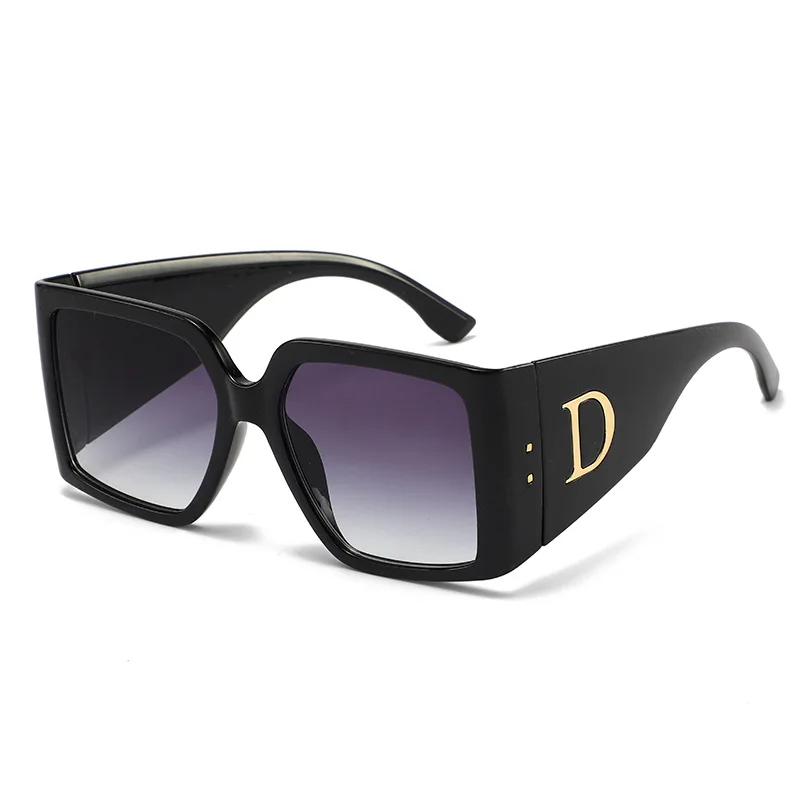 Gafas de Sol de Moda Extra Grandes para Mujer, Lentes de Sol de Lujo Vintage, Gafas de Sol con Protección UV400