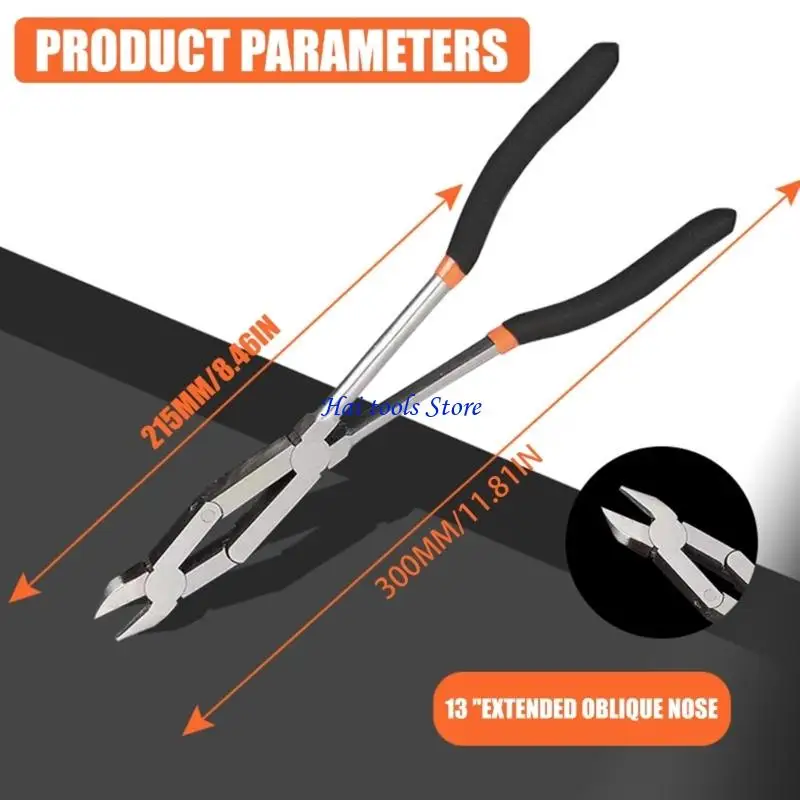

X37E 13-дюймовые удлиненные ремонтные клещи с двойным шарниром для точных операций в ограниченном пространстве. Идеально для и