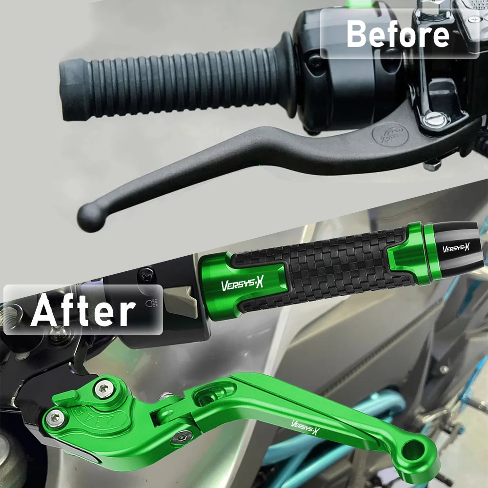 

For Kawasaki Versys-X 300 250 VersysX Versys X 300 250 2008-2019 Clutch Lever Brake Levers Handle Grips Motorcycle Accessories