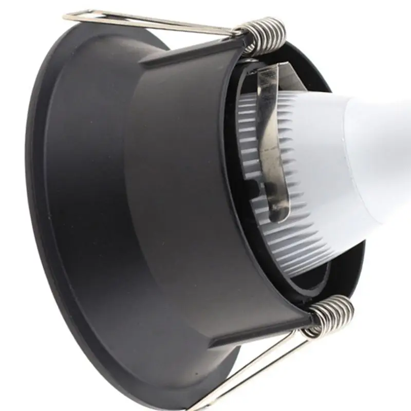 A04G-White/Black Adjustable LED Ceiling Light Fixtures Round Square Recessed MR16 GU10 Spot Light Frames White