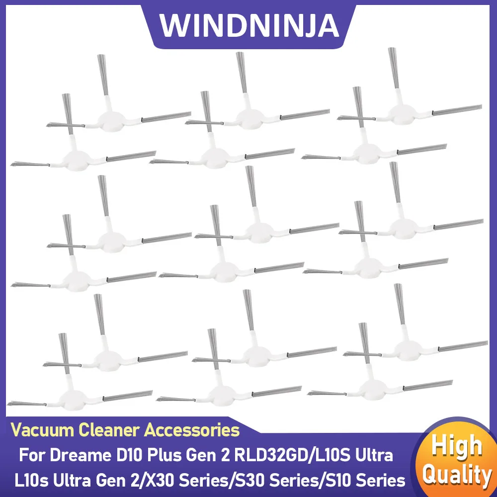 Parts For Dreame D10 Plus Gen 2 RLD32GD/X30 Ultra/X30 Pro/S10 Pro Ultra/L10s Pro Ultra Heat/S30 Robot Vacuum Cleaner Side Brush