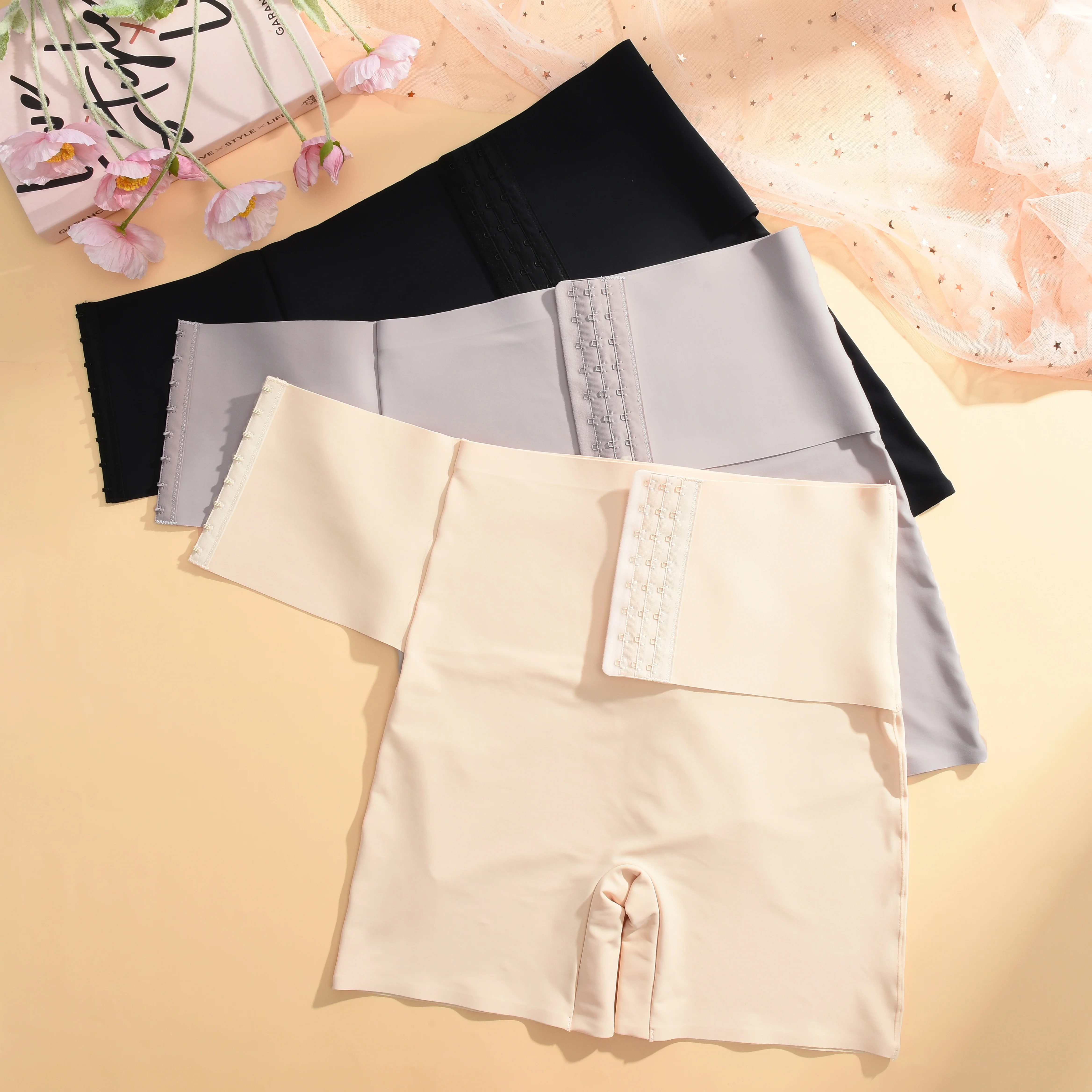 النساء عالية الخصر سلامة سراويل قصيرة مثير لينة المرأة سراويل بعقب رفع السراويل الواقية سلس تنفس سلامة السراويل XS-XL