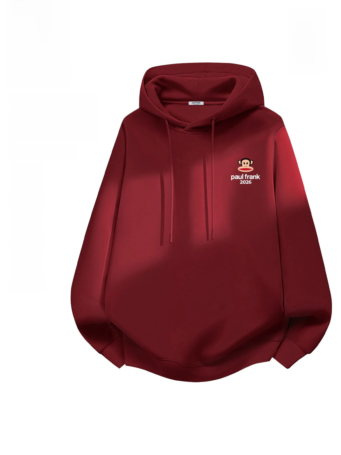 

Monkey Hooded Sweatirt Fce Lined Spring 2026 ex Long Sve Casual Sle Cotton Polyester Blend Sweatirt