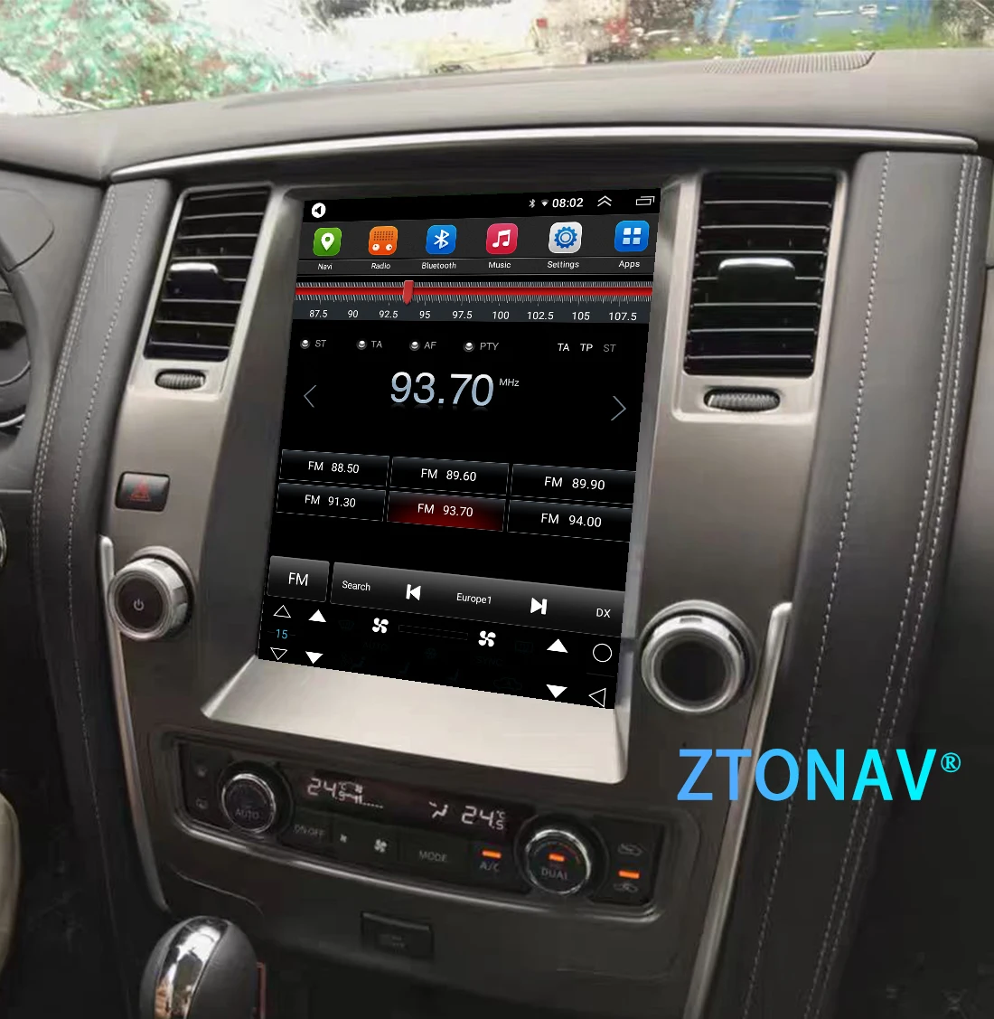 Car Stereo For Nissan Patrol Y62 Y61 Tesla Screen Radio Android GPS Navigation Car Multimedia 2012 2013 2014 2015 - 2019 2020