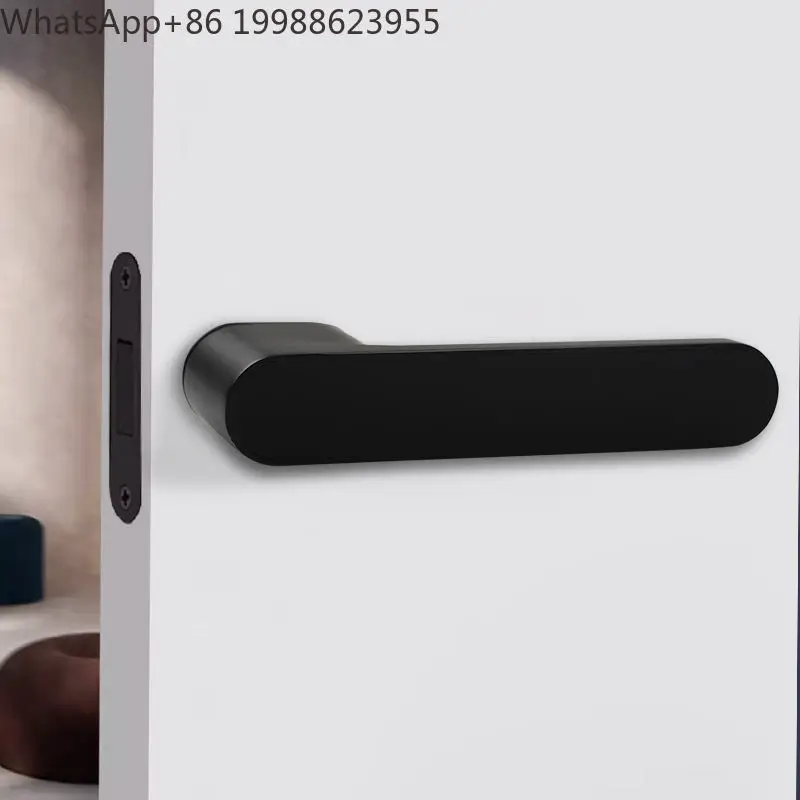 Italian Silent Ecological Door Lock  WIth Hidden Emergency Key Minimalist Privacy Indoor Wooden Door Lock Handle