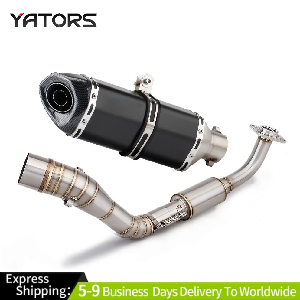 

For Yamaha NMAX125 155 Header Front Link Pipe Escape Exhaust Tips Muffler Baffle Exhaust Systems Exhausts Pipes