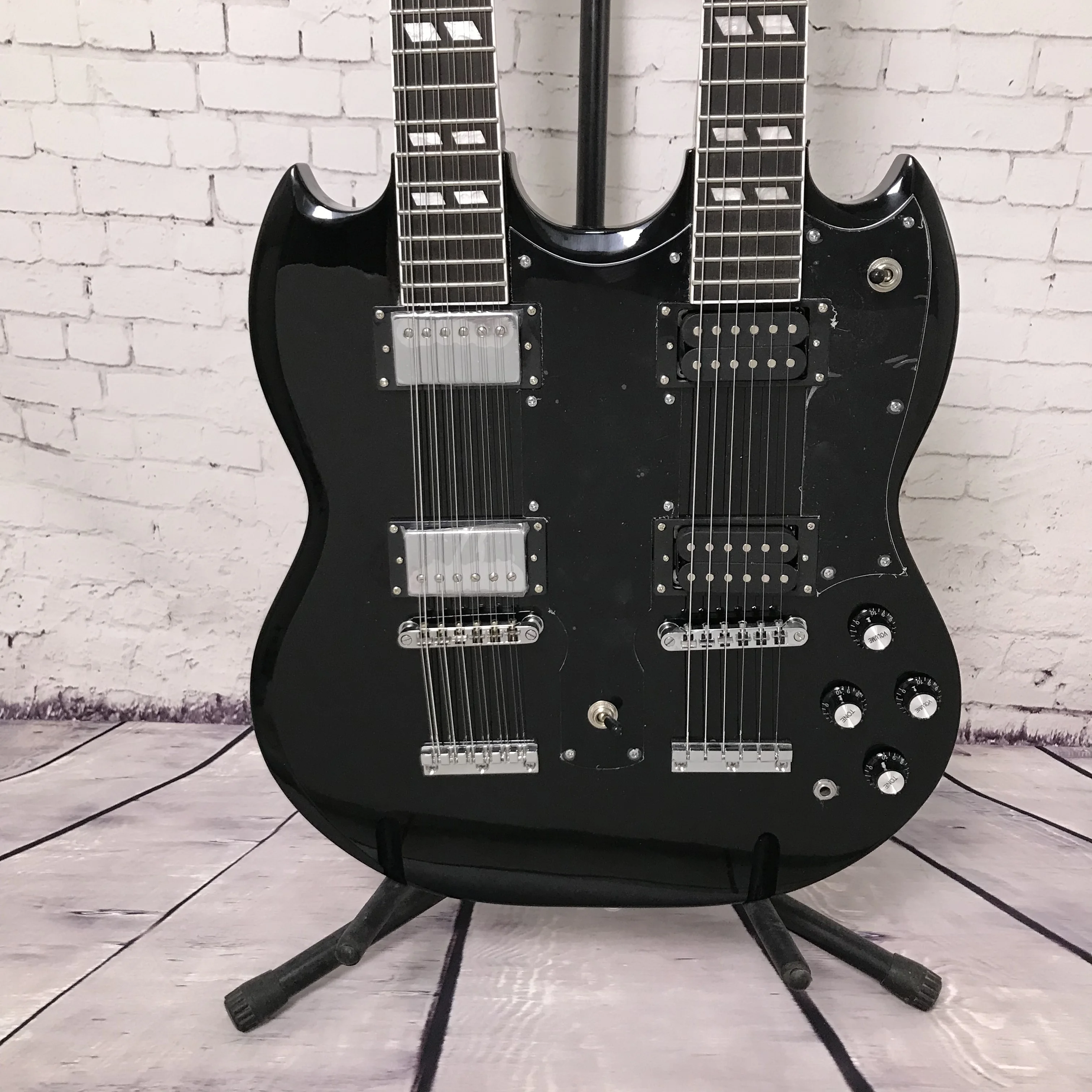 SGR Electric Guitar Long Square Shell Inlaid Ethereal Voiceover Daily Practice Dark Rock Heavy Motorcycle  Free Delivery