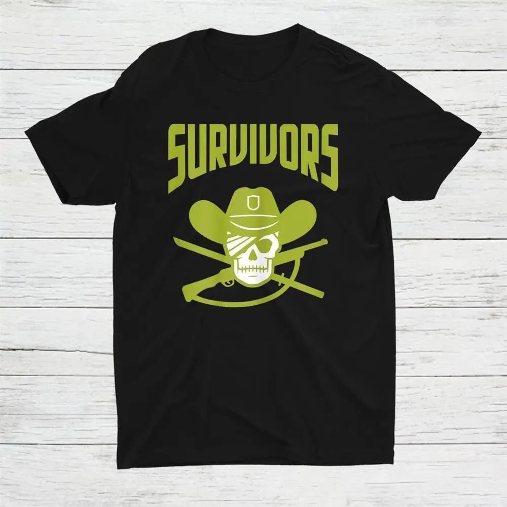 

Футболка унисекс в стиле ретро с изображением ходячих персонажей и выживших