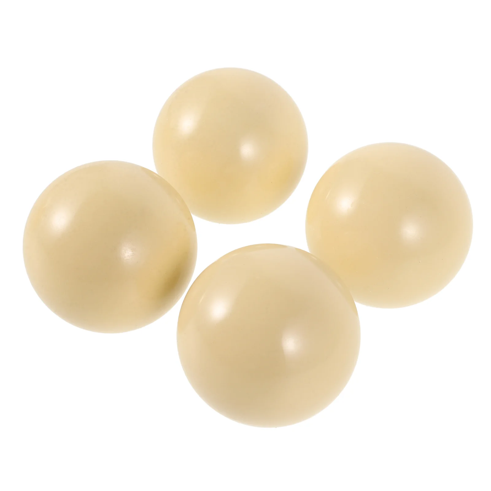 

4Pcs 2-Inch Billiard Cue Balls White Finish Ideal Size for Amateur Players Long Lifespan Precise Shots Pool Table Balls