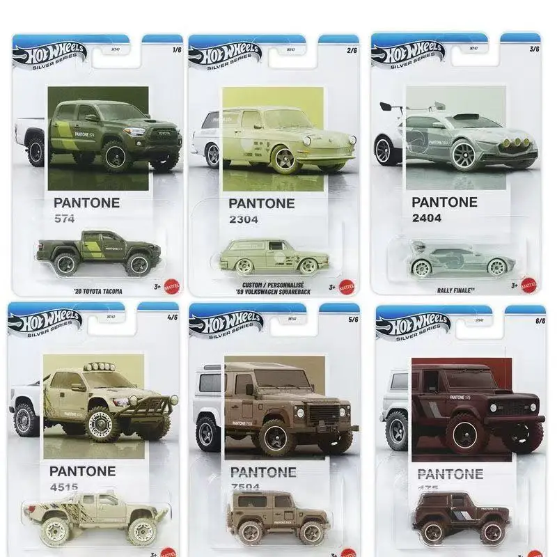 

Original Hot Wheels Jky47 Pantone 2026 1/64 Ford Bronco Toyota Land Rover Defender Volkswagen Diecast Car Model Boy Birthday Toy Gift
