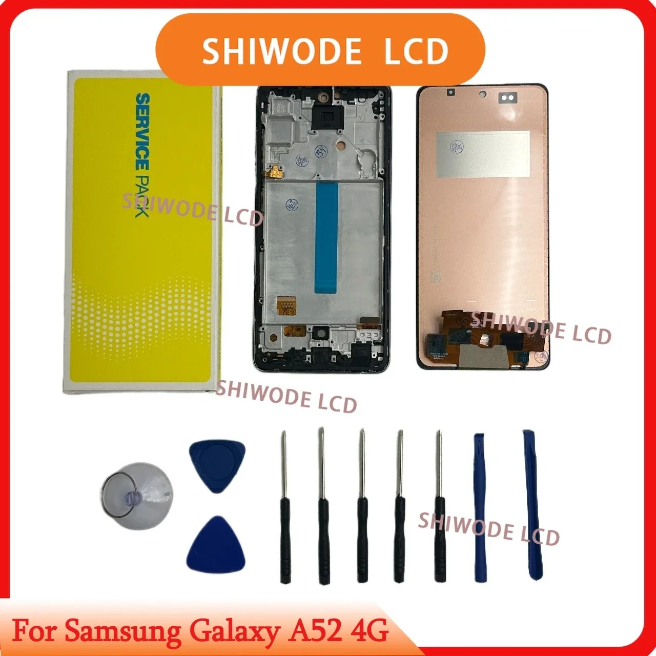 Pantalla LCD de 6,5 pulgadas para Samsung Galaxy A52 4G, pantalla LCD para Samsung Galaxy A52 5G, conjunto de pantalla de repuesto con digitalizador táctil
