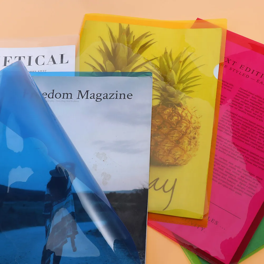 40pcs-l-shaped-file-clipboard-plastic-transparent-hardboard-paper-holder-clip-lightweight-portable-office-school-memo-folder