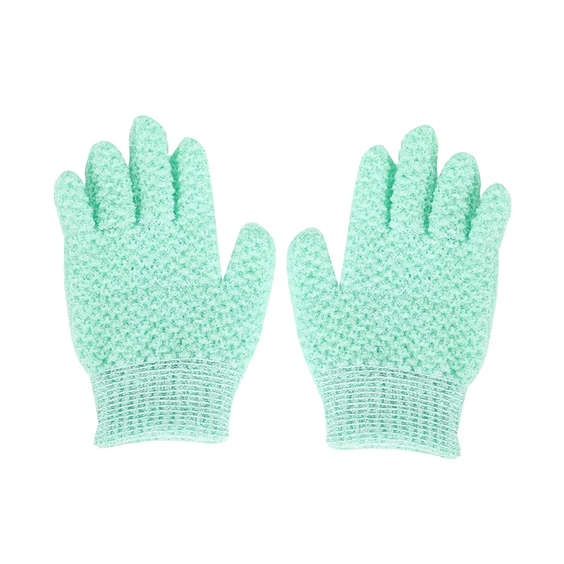 Guantes de baño de cinco dedos para el hogar, toalla de ducha, exfoliante, lavado corporal para niños, suministro para el hogar, toallita elástica, guantes de limpieza para la espalda