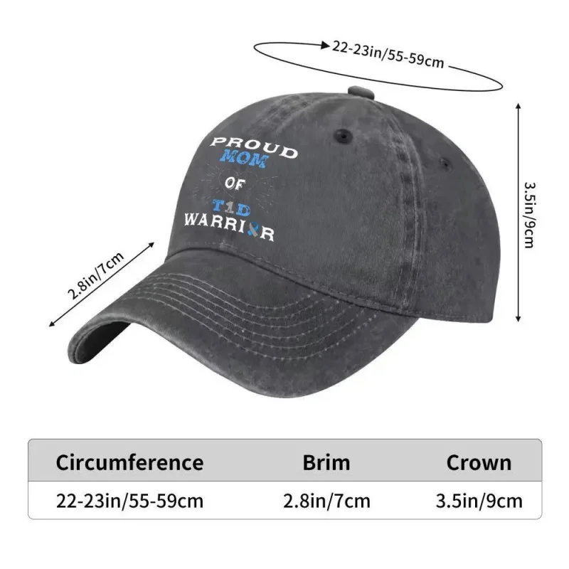 1pc Vintage Awareness Cap with Hook & Loop Closure – Unisex Lightweight Baseball Hat for Sports, Outdoor, Parties, Gift