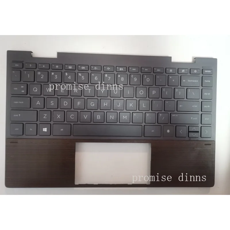 M  For HP ENVY 13 X360 13-AY TPN-C147 Palmrest Upper Backlit Keyboard L94518-001