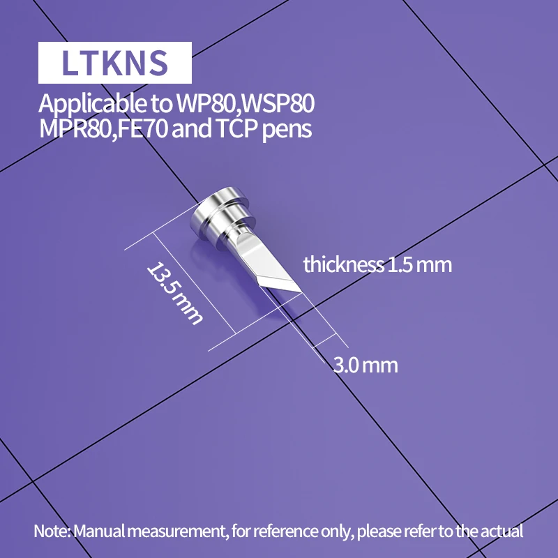 Imagem -06 - para Pontas de Ferro de Solda Weller Ltknsl Lt1lnw Lt1lx Lt22cp Lt33cp Compatibilidade Weller Wsd81 Wd1000 Estação de Solda Wp80 Wsp80