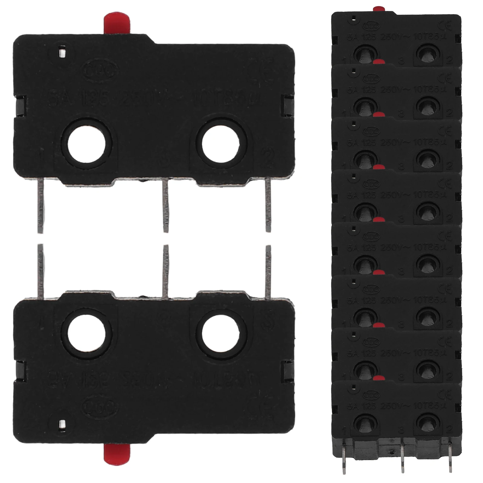 

10pcs Micro Switch Limit Replacement Appliance Repair Accessory Miniature Compact High Hardness Electrical Equipment