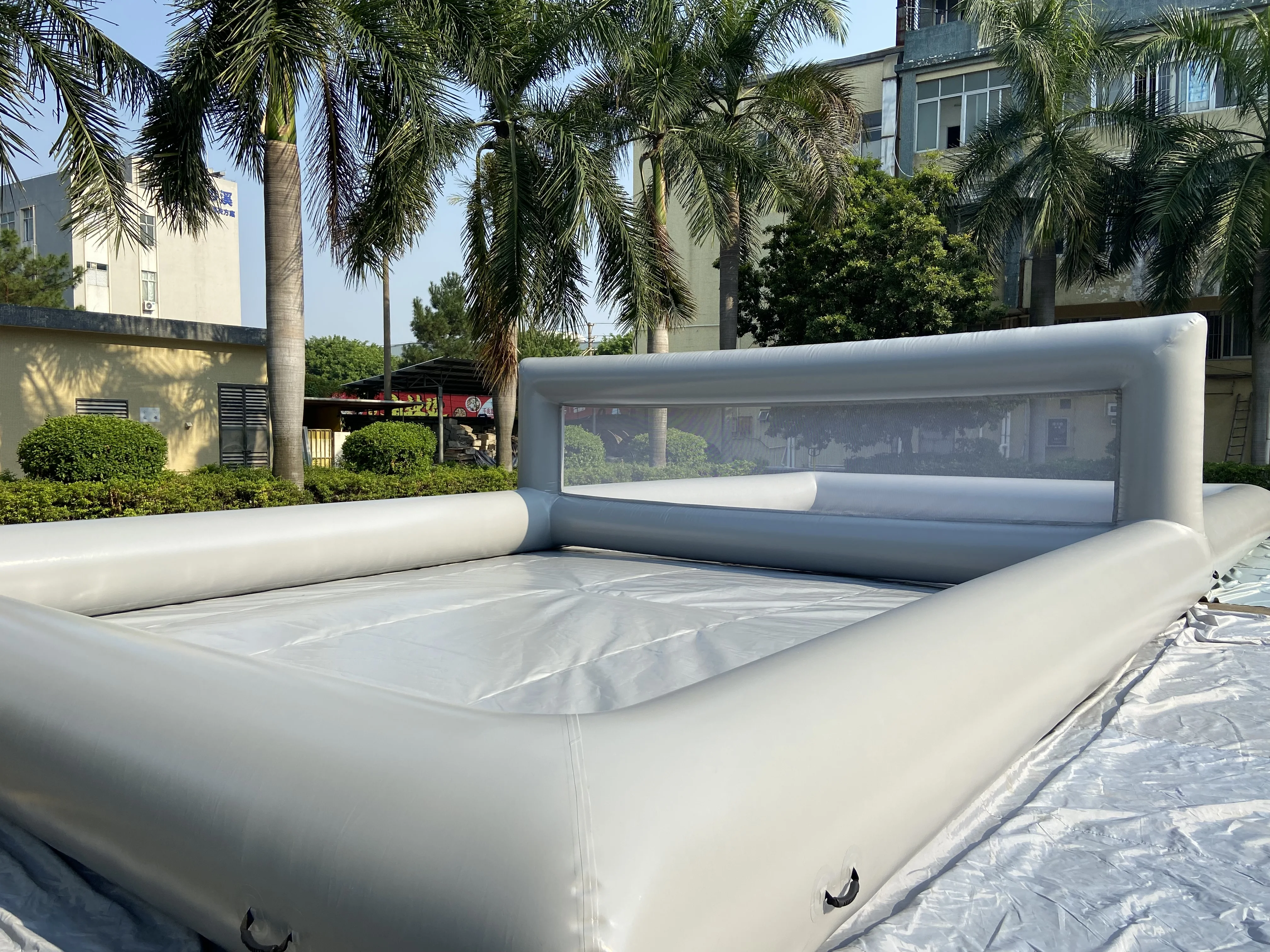 2026Customize Size Inflatable Water Beach Volleyball Court Inflatable Volleyball Field Sea Float Water Sport Volleyball Gamewoni