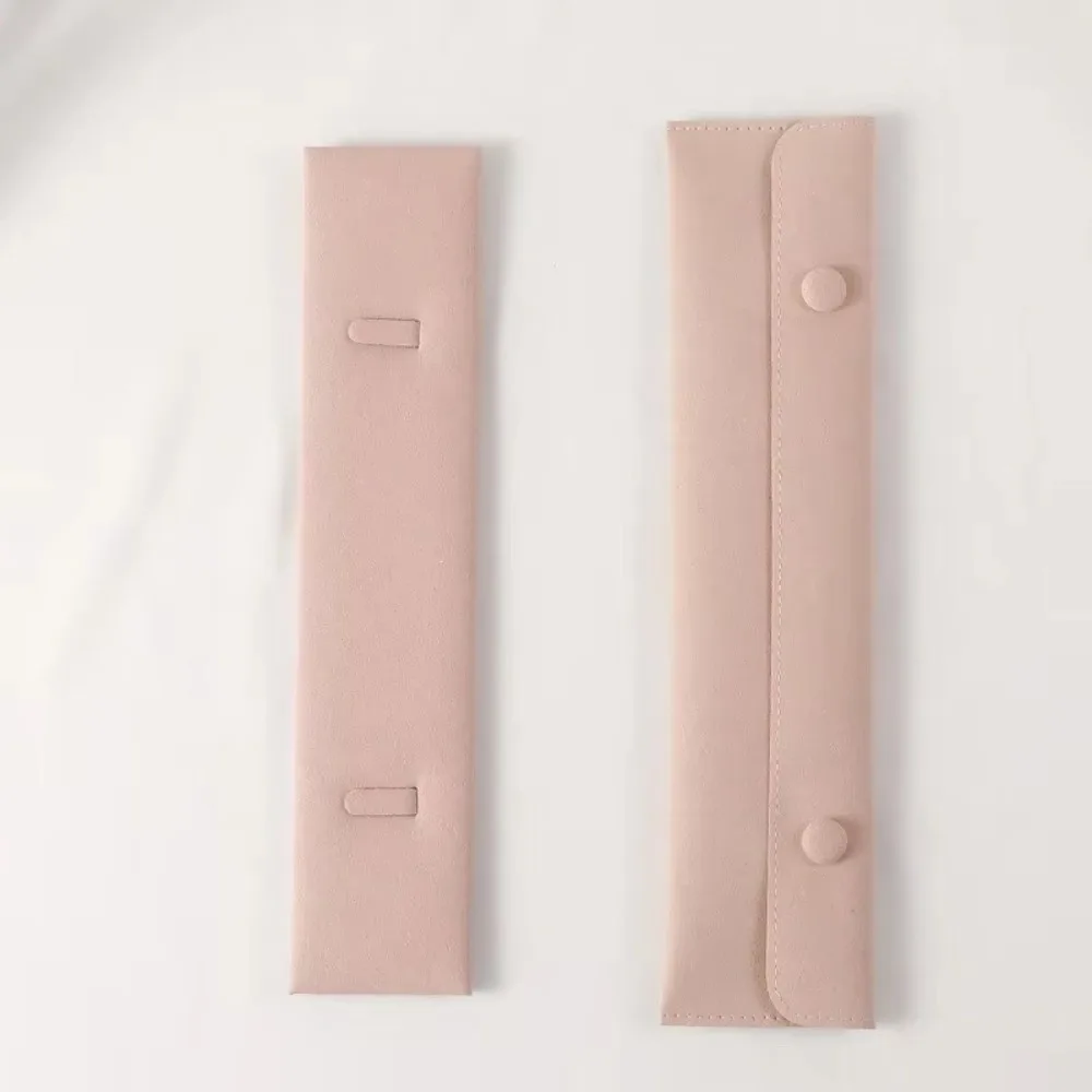 Trendy Mini Jewelry Display Packaging Leather Cloth Portable Storage Organizer Bracelet Pouch Pendant Necklace Storage Bag