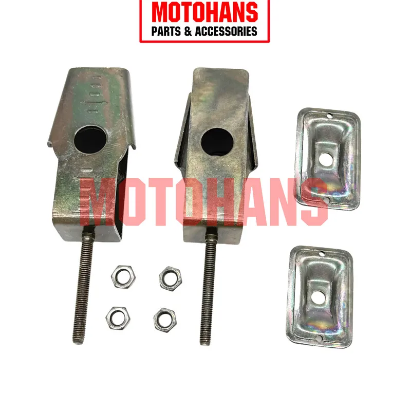 

1 SET IRON MOTORCYCLE CHAIN TENSIONER ADJUSTER FOR BAJAJ DISCOVER 125ST