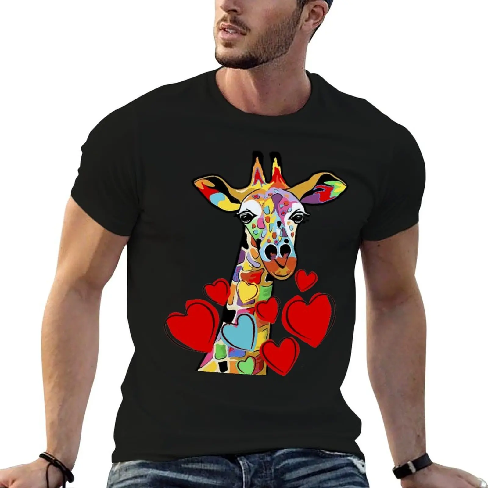 

shirt t cotton shirts T-Shirt t high Giraffe designer man Adorable for man Womans shirt man quality Print cotton t soft