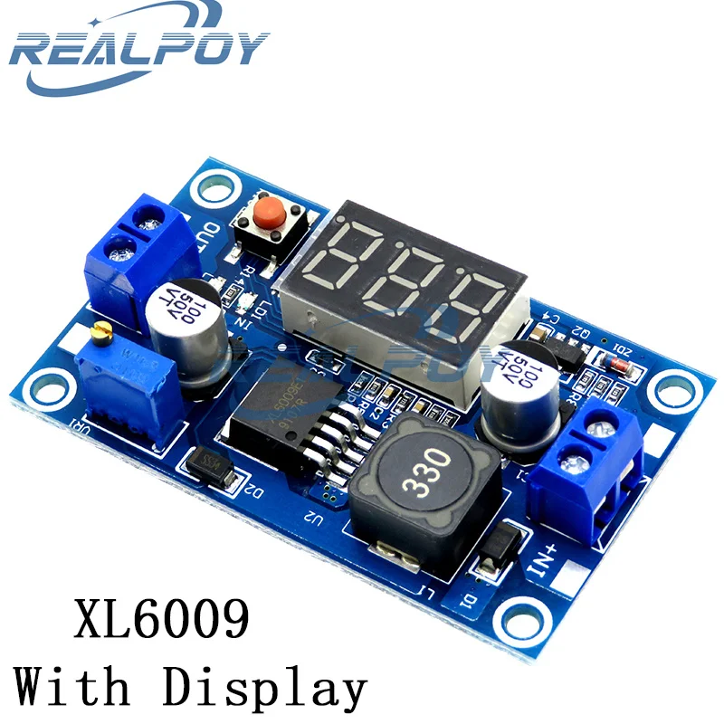 XL6009 4A Boost Converter Step Up Adjustable 15W 5-32V to 5-50V DC-DC Power Supply Module High Performance Low Ripple