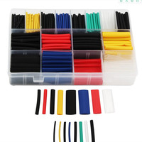 580PCS Heat Shrink Tube Thermoresistant Heat-shrink Tubing Wrapping Kit Electrical Connection Wire Cable Insulation Sleeving