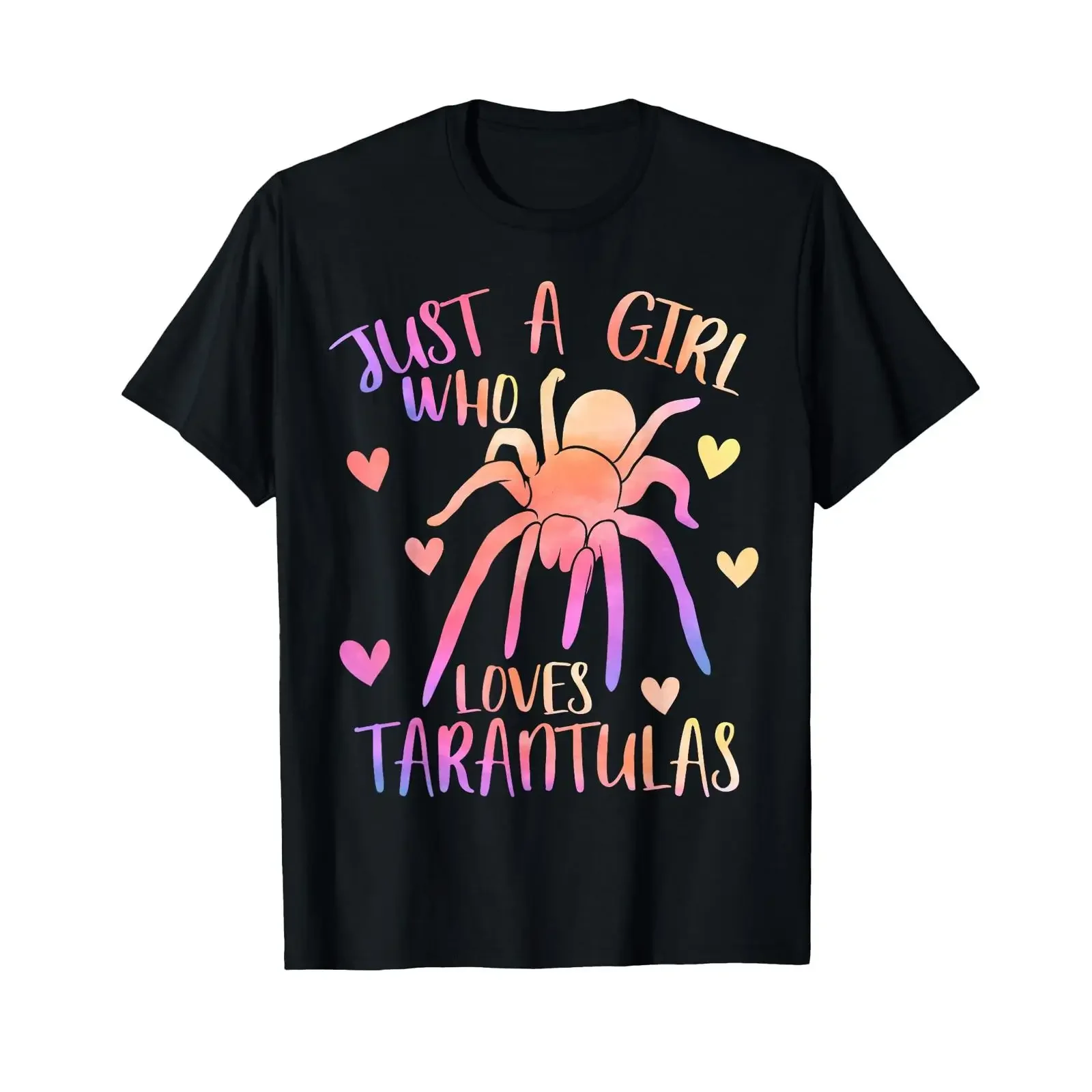 Just a Girl Who Loves Tarantulas Spider Lover Tarantula T Shirt vintage Washed fashion designer clothes Casual Unisex homme