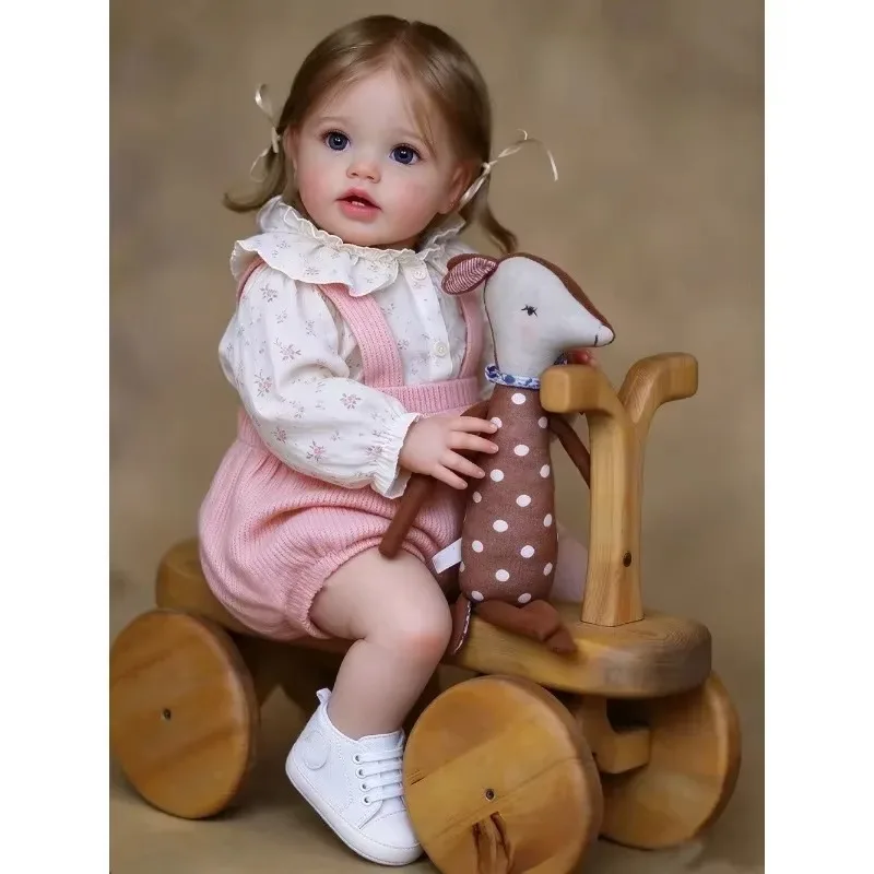 60CM Reborn Toddler Lifelike Lottie Princess High Quality Hand Paint Multiple Layers with Visible Veins for Gifts
