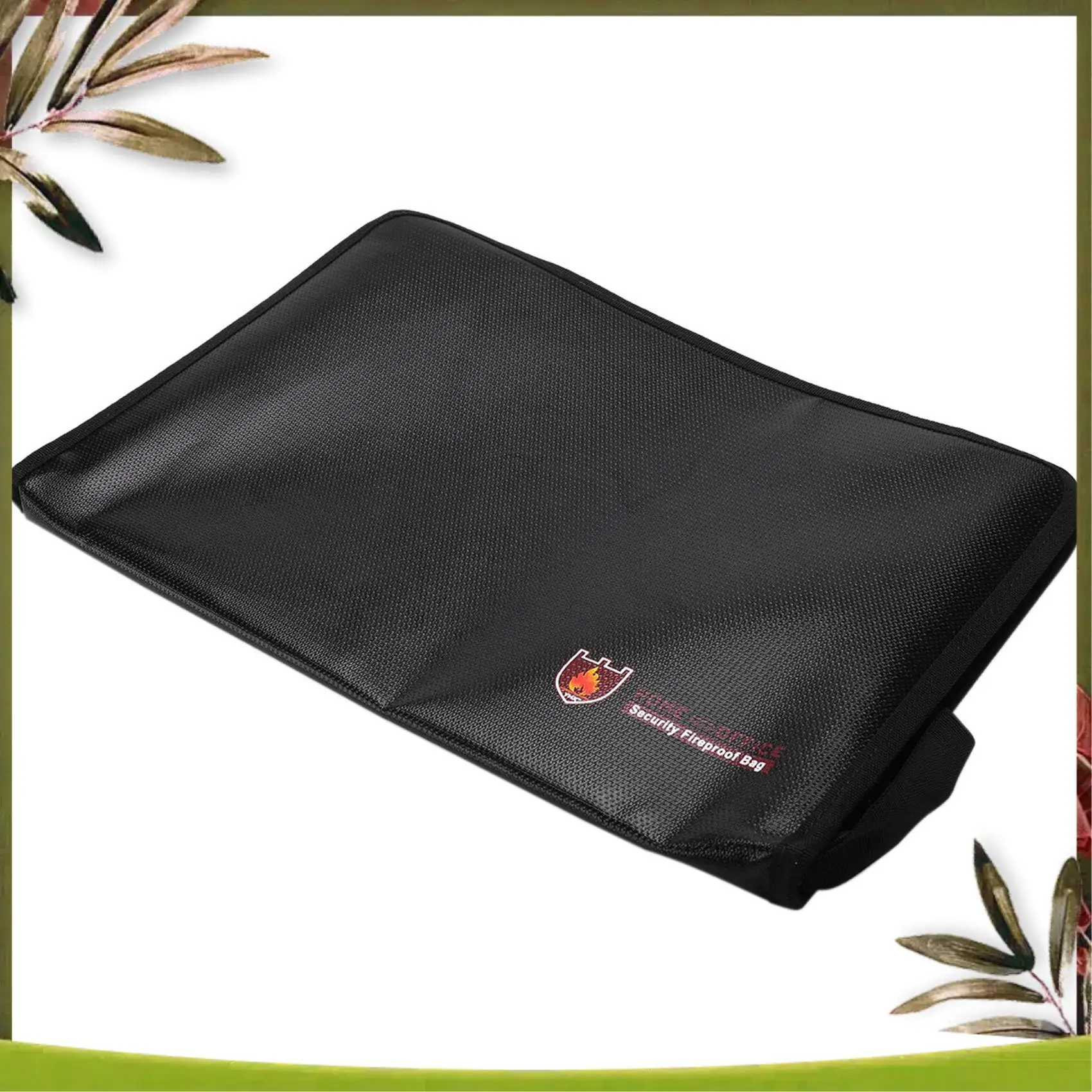 

New-2X Fireproof Files Folder Accordion Document Bags 14.3X9.8 Inch A4 Size 12 Pockets