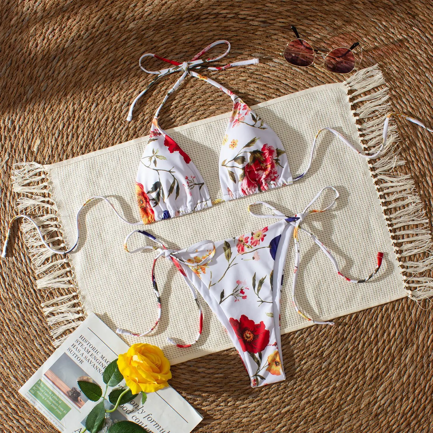 2025 Summer Holiday Sexy Micro Bikini Set Women's Two-Piece Swimwear Hot Spring Vacation Beachwear Trendy Swim Bathing Suit New