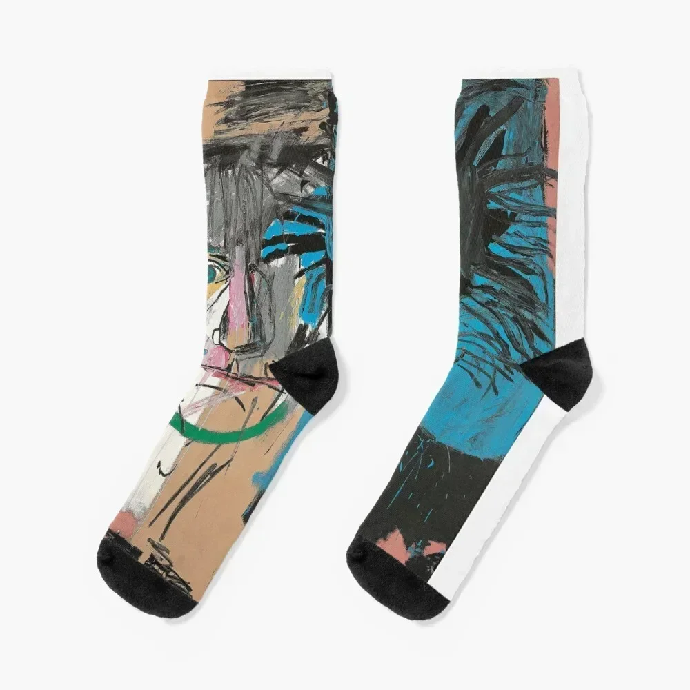 Collaboration jean-michel and warhol - painting illustration Socks essential Thermal man winter Girl'S Socks Men's