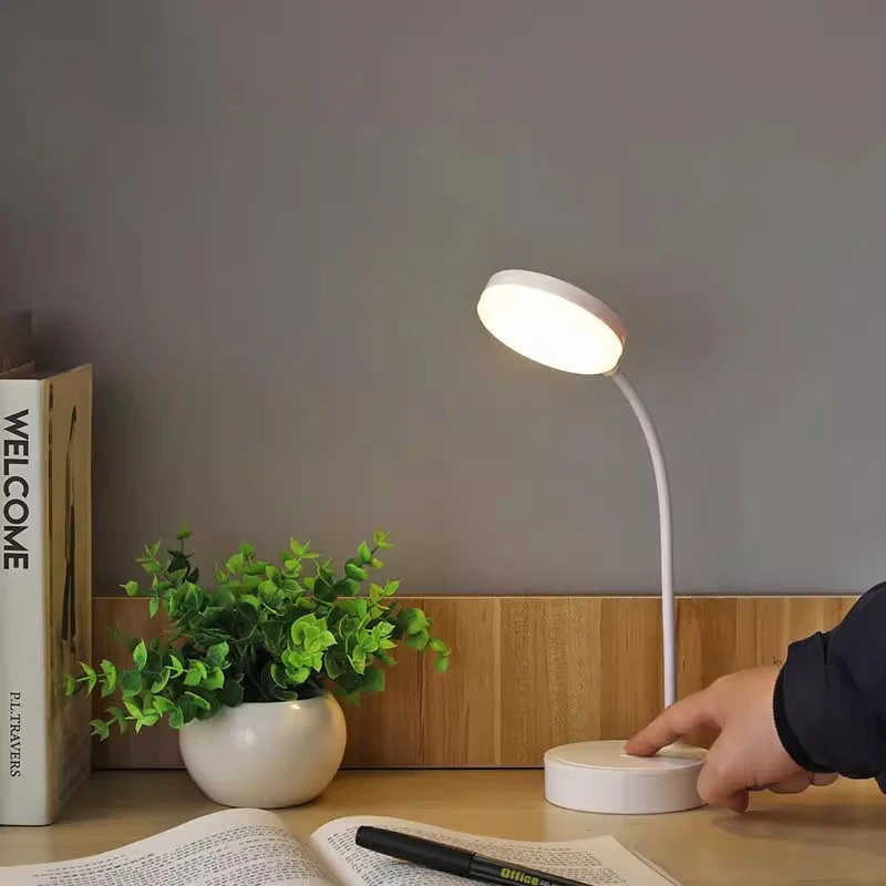 Portable LED Table Lamp Eye Protection 3 Modes Dimming Bedroom Bedside USB Touch Charge College Student Book Readin Desk Lamp
